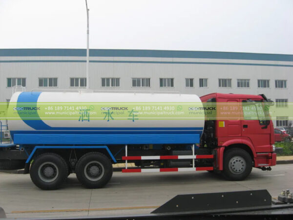 HOWO 25 Ton Water Tanker Sprinkler Truck Body