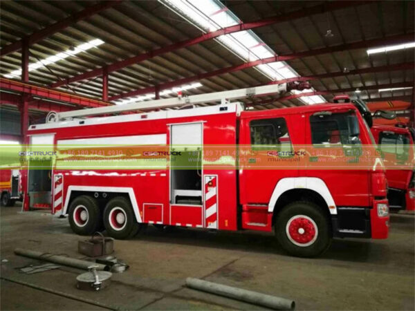 HOWO 30 Ton Rescue Emergency Fire Fighting Water Sprinkler Truck Body