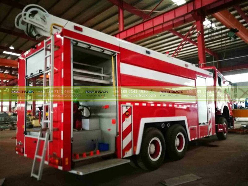 HOWO 30 Ton Rescue Emergency Fire Fighting Water Sprinkler Truck Side View3 HOWO 30 Ton Rescue Emergency Fire Fighting Water Sprinkler Truck Side View3