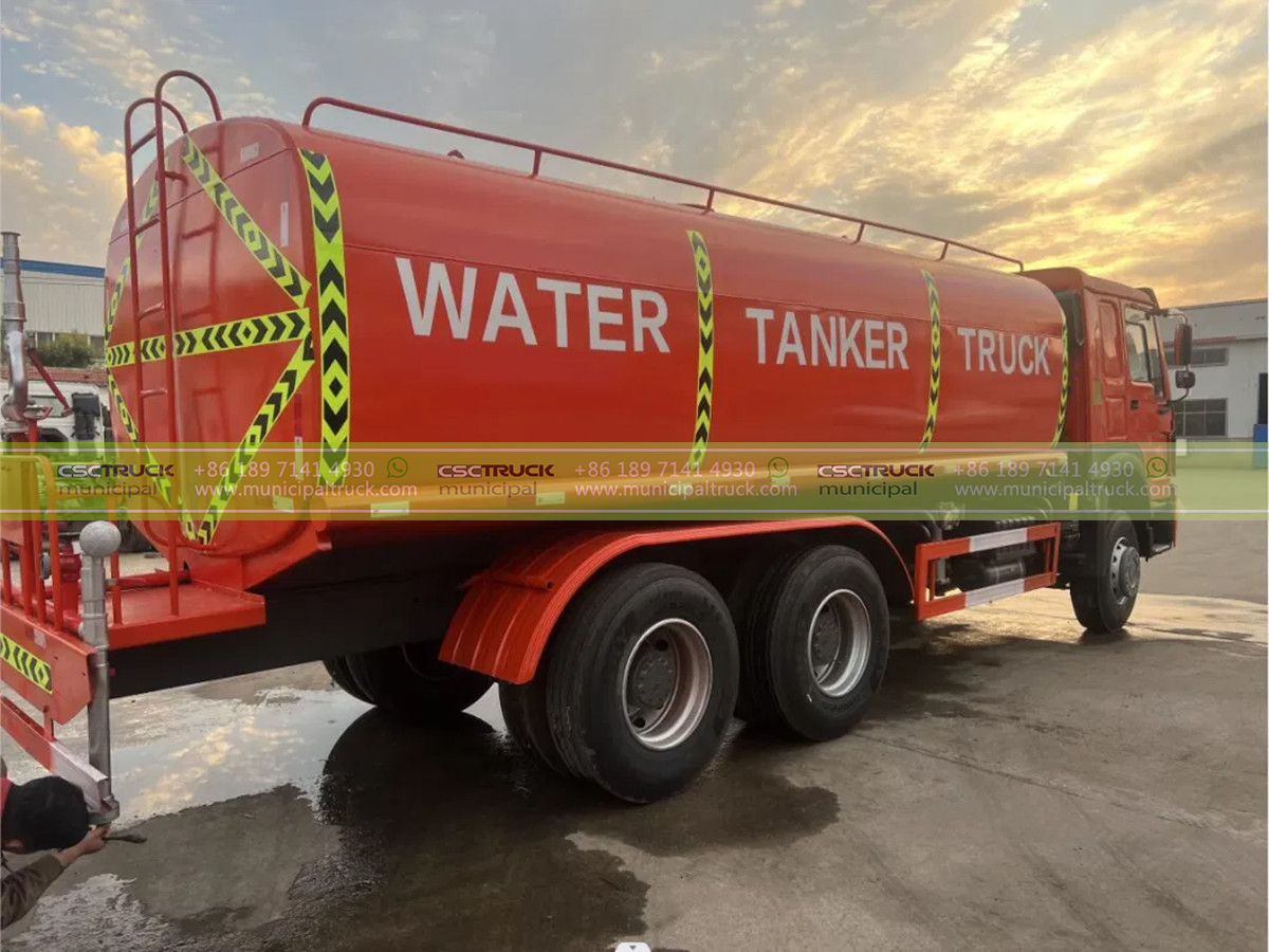 HOWO 30 Ton Water Spray Bowser Tanker Truck3311 HOWO 30 Ton Water Spray Bowser Tanker Truck Body