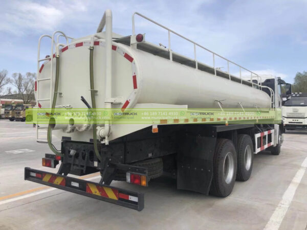 ISUZU 25 CBM Stainless Steel Water Sprinkler Tanker Truck Back