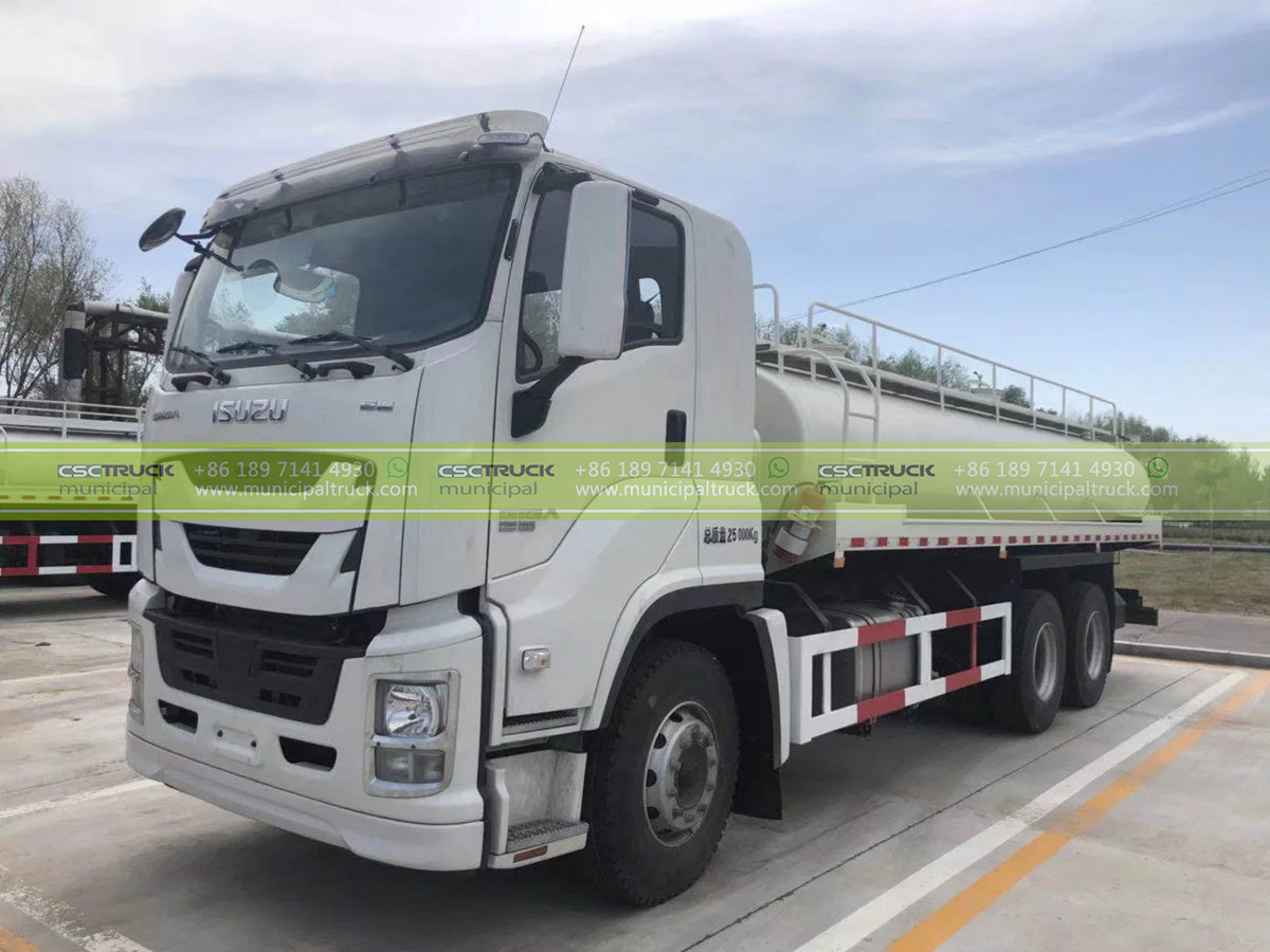 ISUZU 25 CBM Stainless Steel Water Sprinkler Tanker Truck ISUZU 25 CBM Stainless Steel Water Sprinkler Tanker Truck