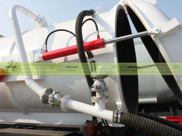 North Benz 15 Ton Sewage Suction Vacuum Truck Back Tank