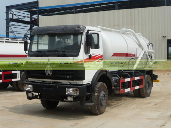 North Benz 15 Ton Sewage Suction Vacuum Truck Tractor