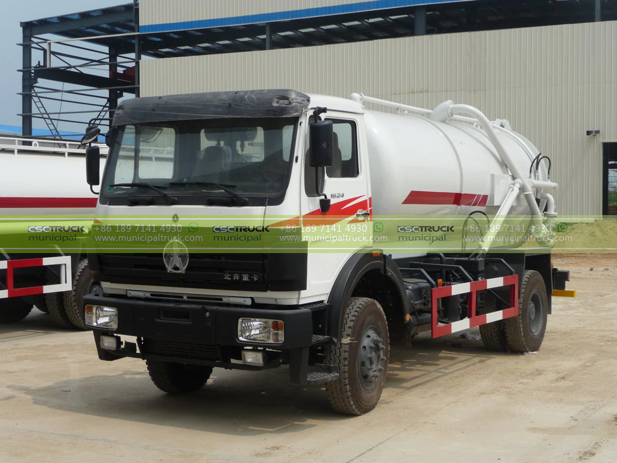 North Benz 15 Ton Sewage Suction Vacuum Truck Tractor North Benz 15 Ton Sewage Suction Vacuum Truck Tractor