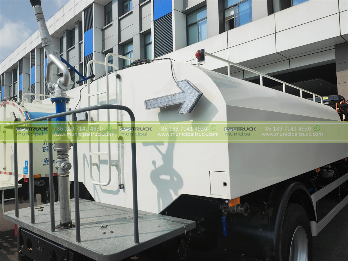 SAIC 10 Ton Electric Road Sprinkler Truck Back Details SAIC 10 Ton Electric Road Sprinkler Truck Back Details