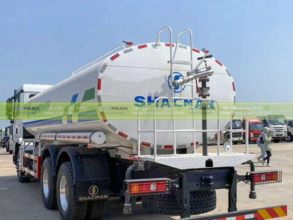 Shacman 30 Ton Water Tanker Sprinkler Truck Left Back