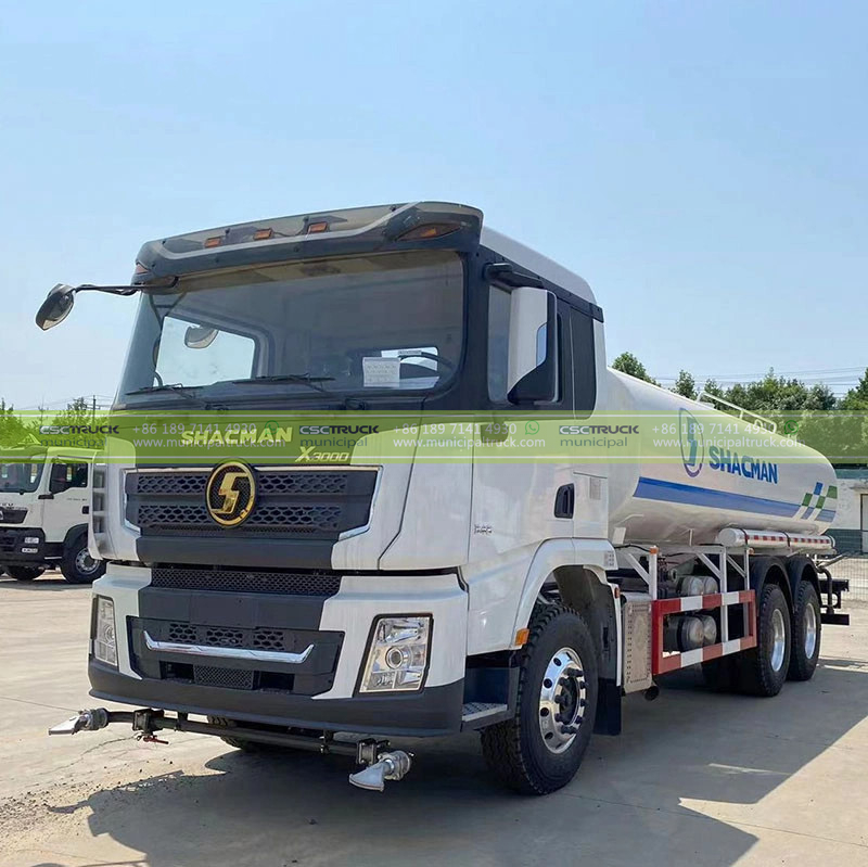 Shacman 30 Ton Water Tanker Sprinkler Truck head Left Shacman 30 Ton Water Tanker Sprinkler Truck head Left