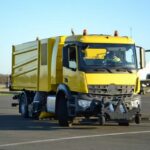 Airport sweeper truck