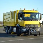 Airport sweeper truck