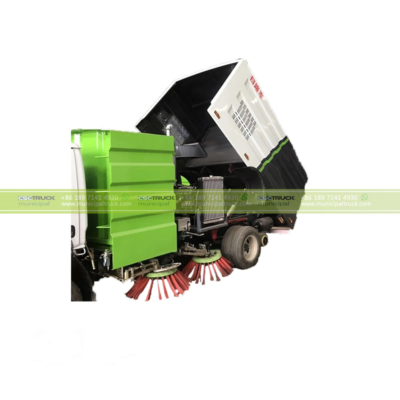 DFAC Heavy Duty Road Cleaning Truck Working DFAC Heavy Duty Road Cleaning Truck Working