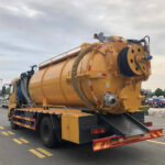 Combo Sewer Jetter Trucks Delivered to Malaysia Industrial Zones DONGFENG 10 Ton Sewage Vacuum Suction Truck Back