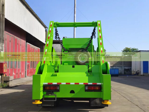 HOWO 12 Ton Skip Lift Gabage Truck back