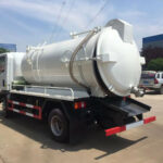 Sludge Collector Trucks Sent to Egypt Water Treatment Project HOWO 20 CBM Sewage Suction Truck with Vacuum Pump Body Back
