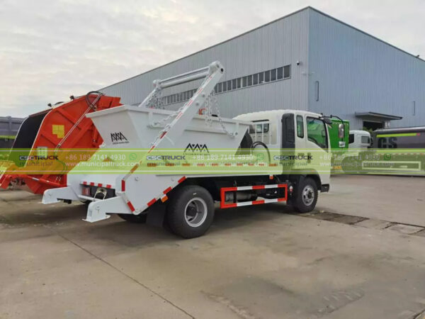 HOWO 3 Ton Skip Loader Garbage Truck