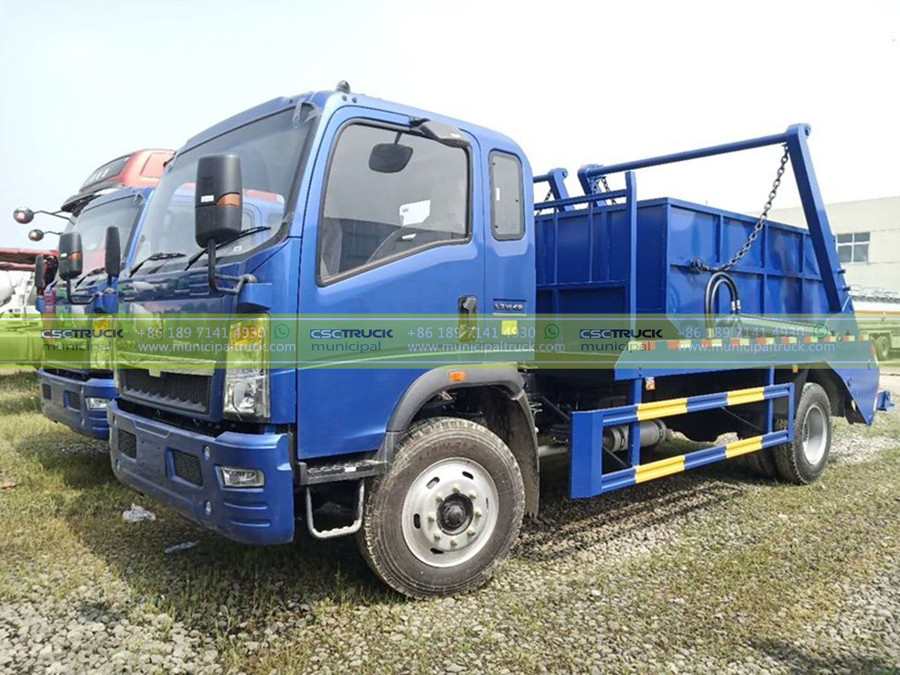 HOWO 5 Tons Skip Loader Collection Truck Tractor