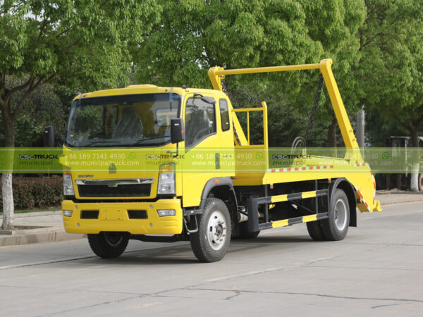 HOWO 5CBM Skip Loader Dumper Garbage Truck