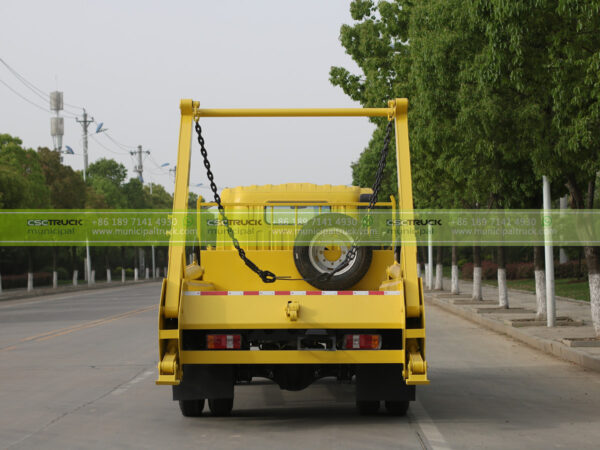 HOWO 5CBM Skip Loader Dumper Garbage Truck Back