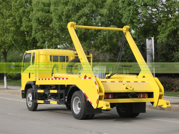 HOWO 5CBM Skip Loader Dumper Garbage Truck Loader