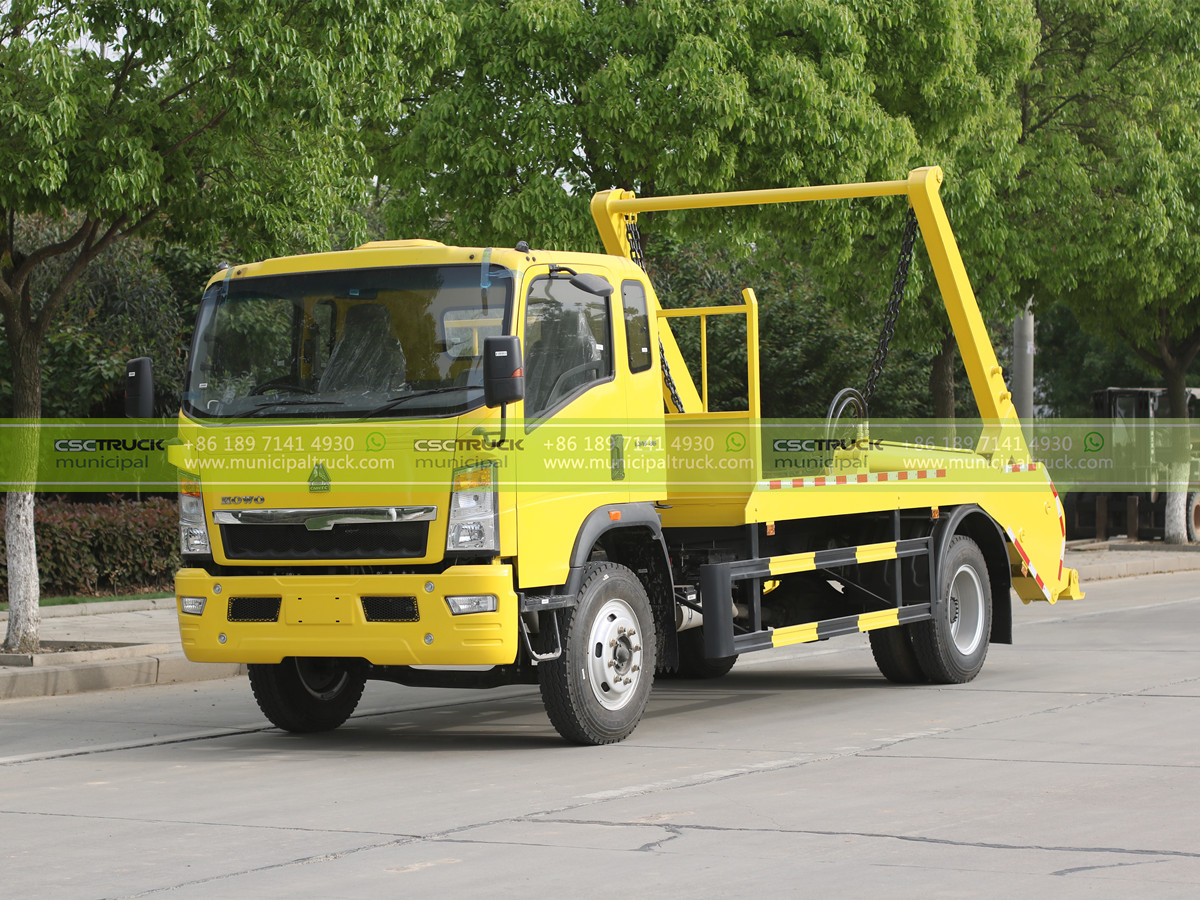 HOWO 5CBM Skip Loader Dumper Garbage Truck HOWO 5CBM Skip Loader Dumper Garbage Truck