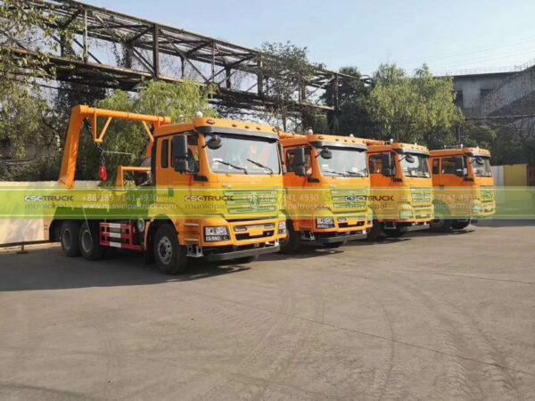 SHACMAN 15 CBM Skip Loader Garbage Truck Right