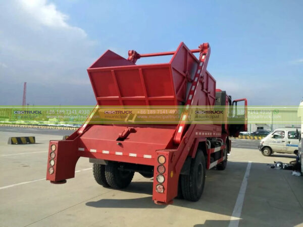 Shacman 10 CBM Swing Arm Garbage Truck Body