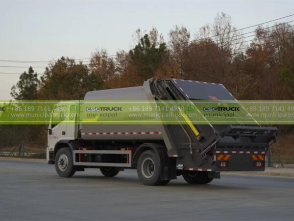 JAC 10 CBM Garbage Compactor Truck Back