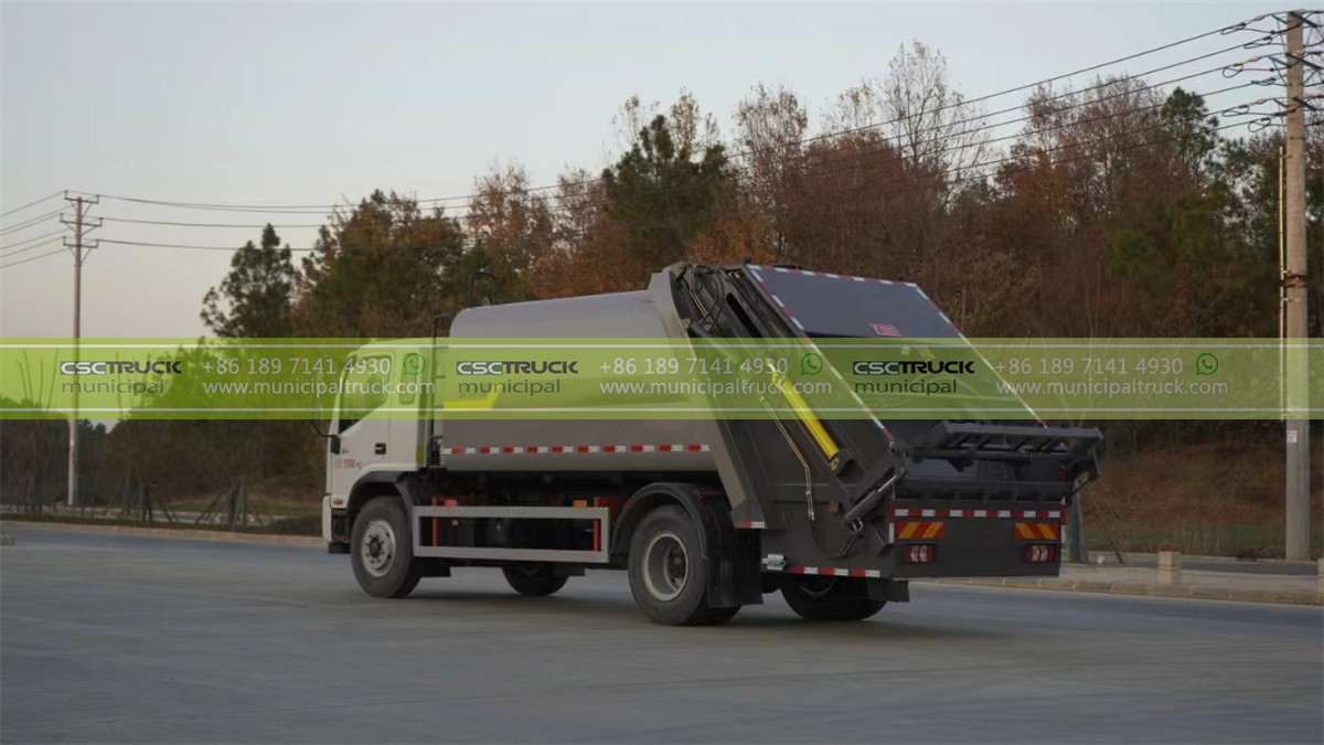 JAC 10 CBM Garbage Compactor Truck Back JAC 10 CBM Garbage Compactor Truck Back