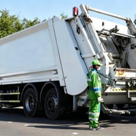 Compactor garbage truck
