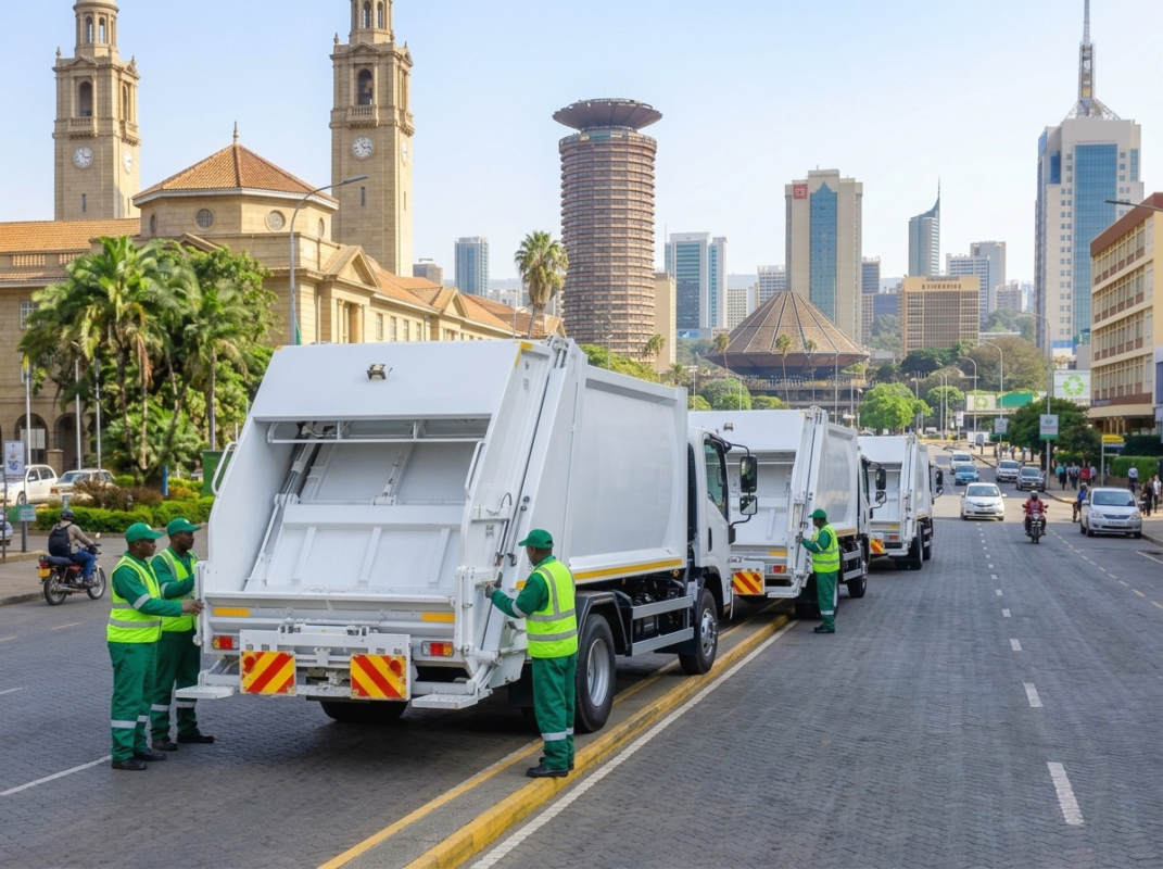 rear loader garbage truck