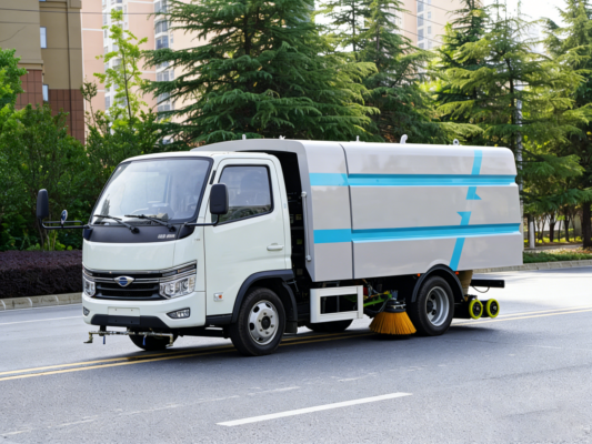 small sweeper truck