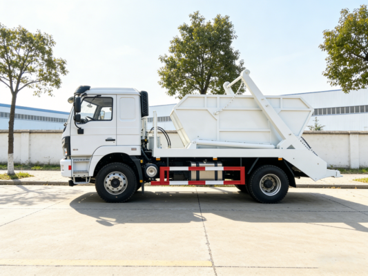 skip loader garbage truck