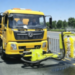 The Challenge of Barrier Cleaning: How Fence Sweepers Efficiently Wash Highway Medians Fence sweeper truck