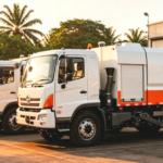 New Fleet of Road Sweeper Trucks Arrives for Lagos’ Urban Cleaning Project Road sweeper truck