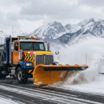 Snow plow truck