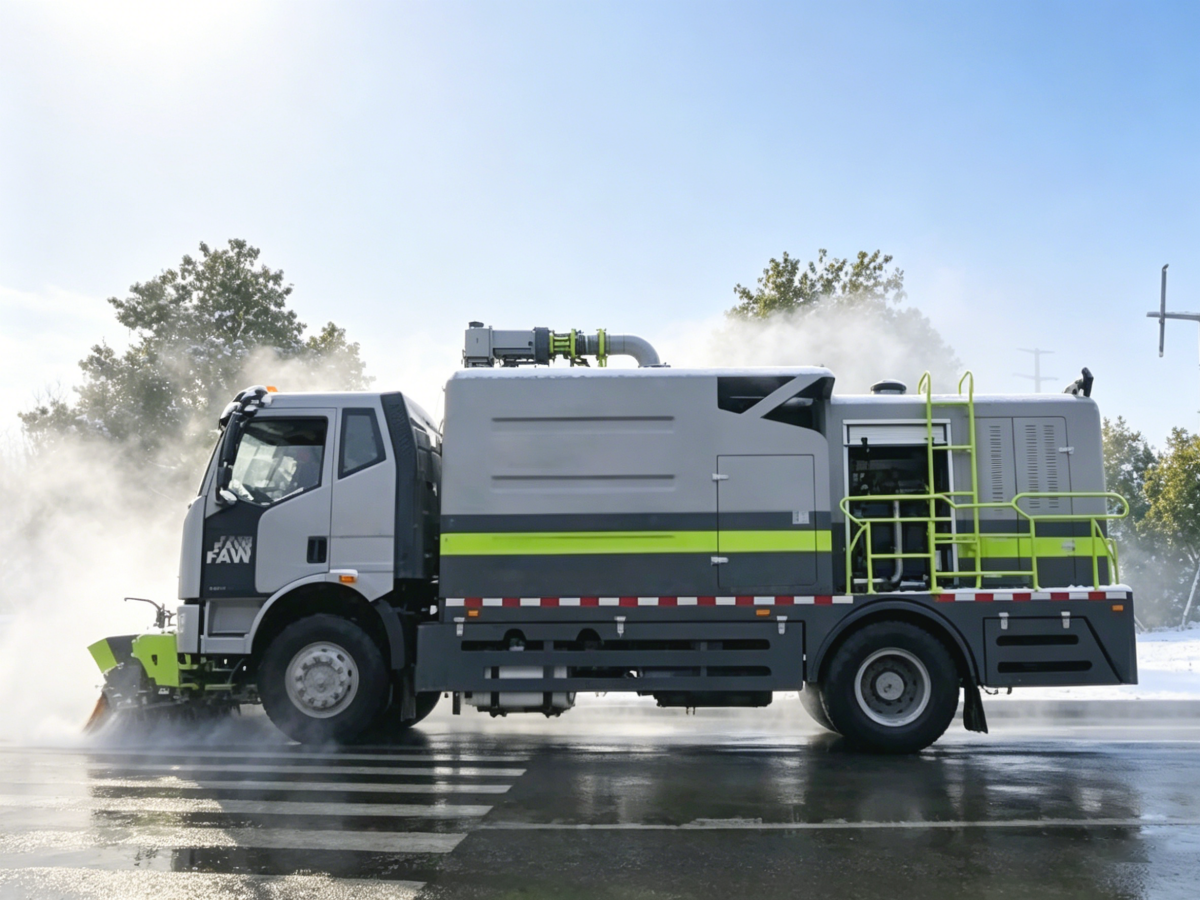 Snow plow truck