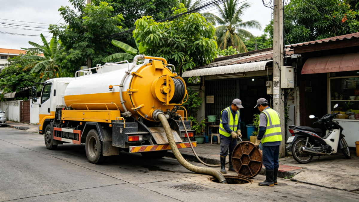combo sewer jetter truck
