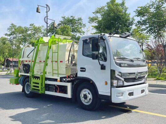 side loader garbage truck