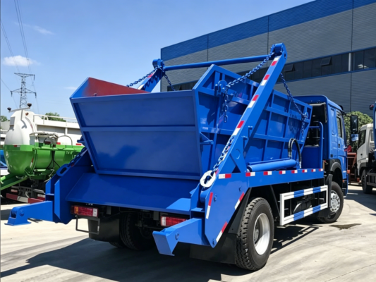skip loader garbage truck