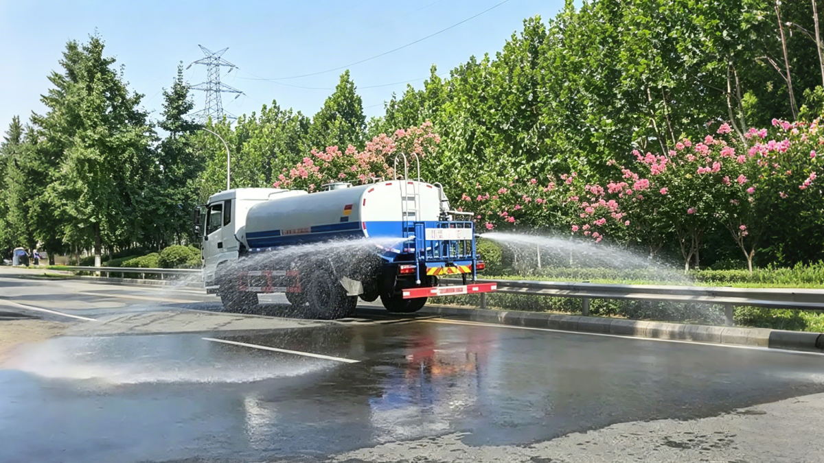 water sprinkle truck