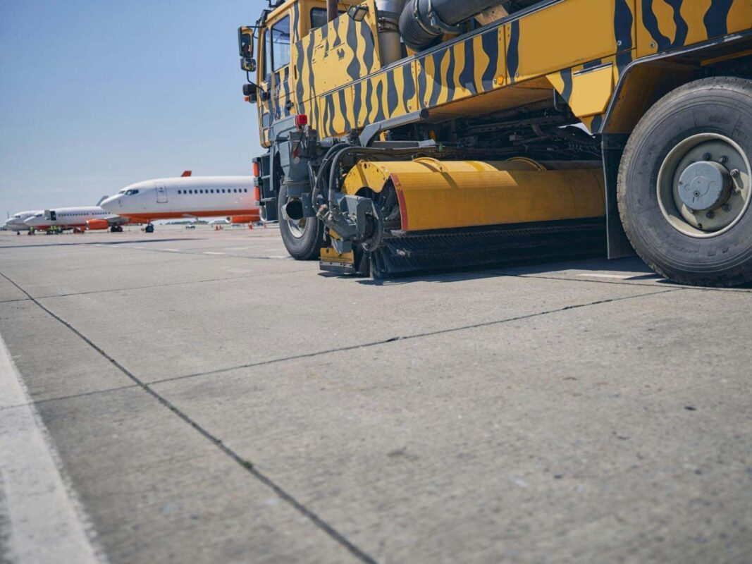 airport sweeper truck