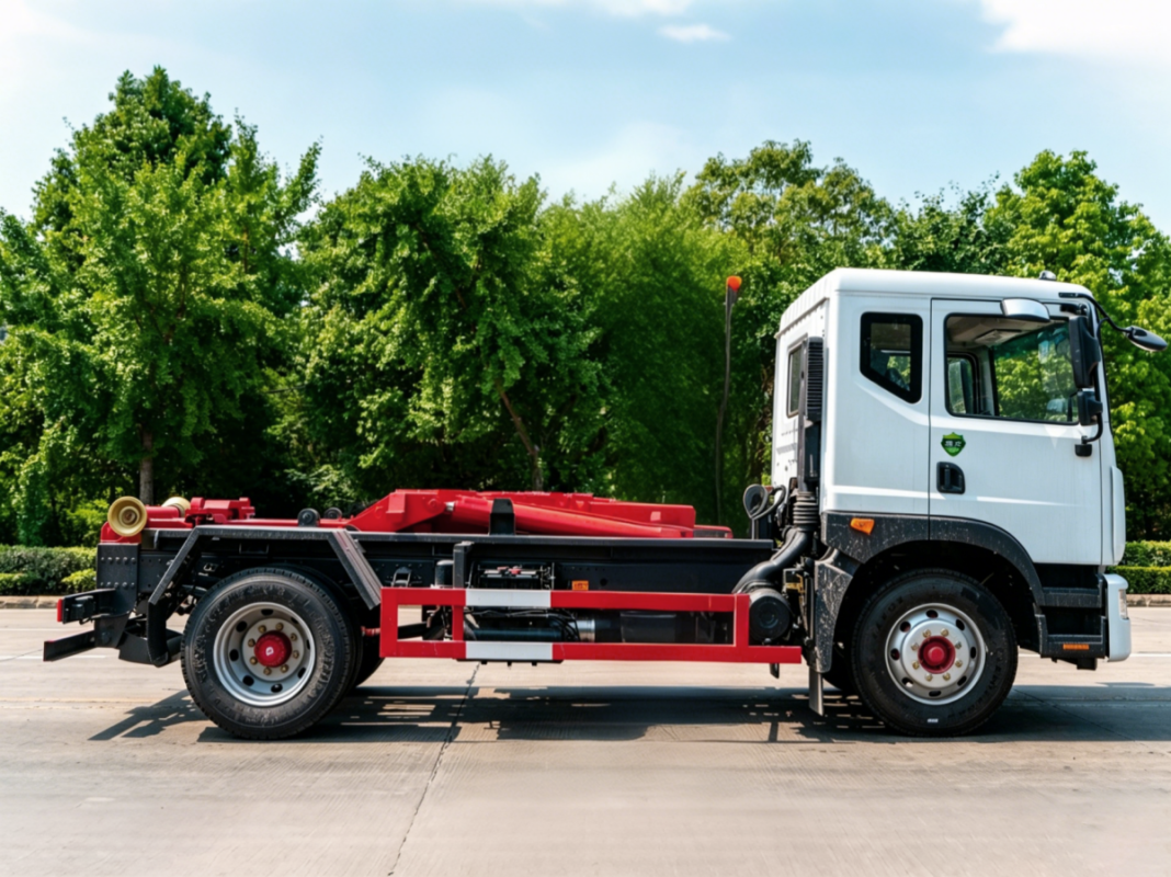 hook loader garbage truck