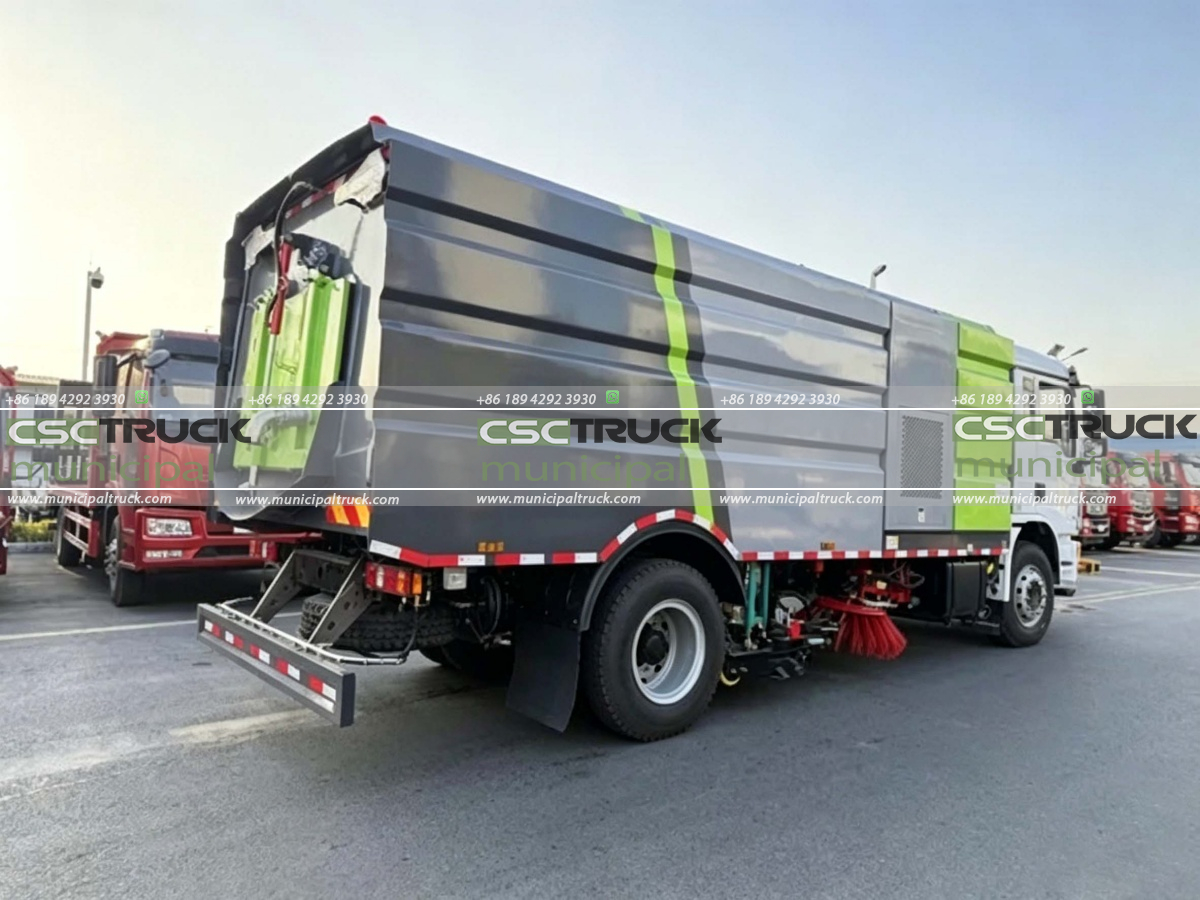2 SHACMAN L3000 Fence Sweeper Truck