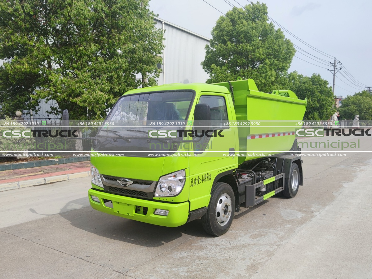 2 FOTON 4CBM Self-loading Garbage Truck