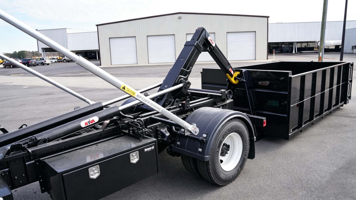 hook loader garbage truck