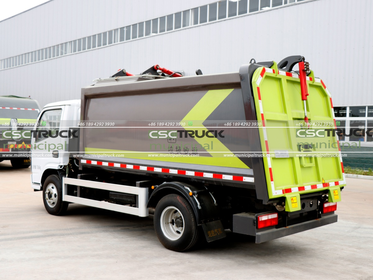 6 DONGFENG 6CBM Side Loader Garbage Truck