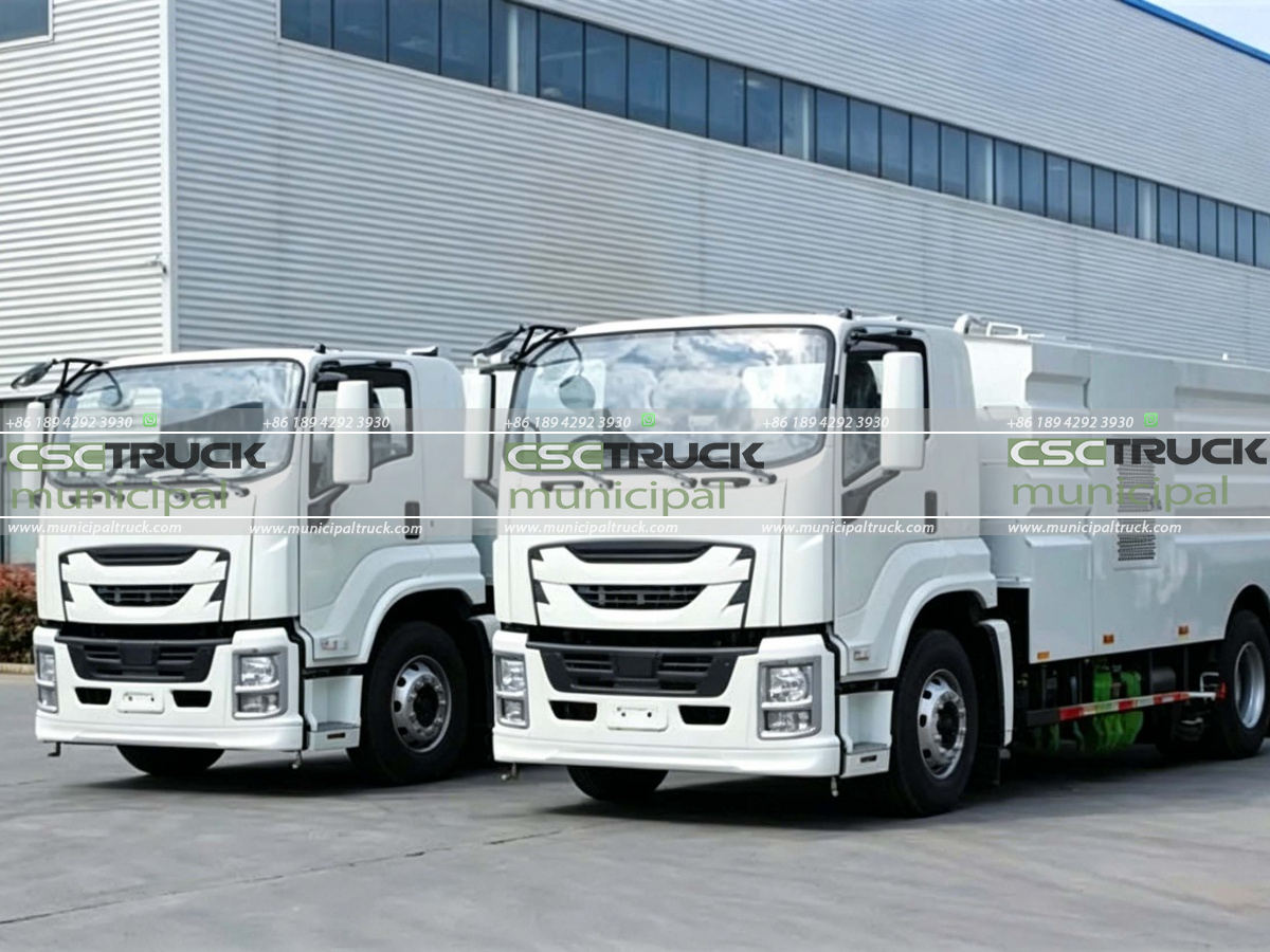 ISUZU sweeper truck ISUZU FVR 15CBM Road Sweeper Truck