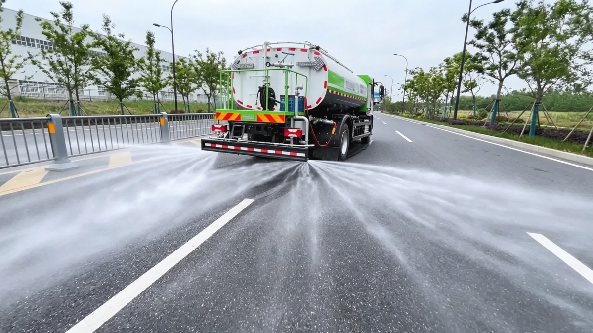 water sprinkler truck
