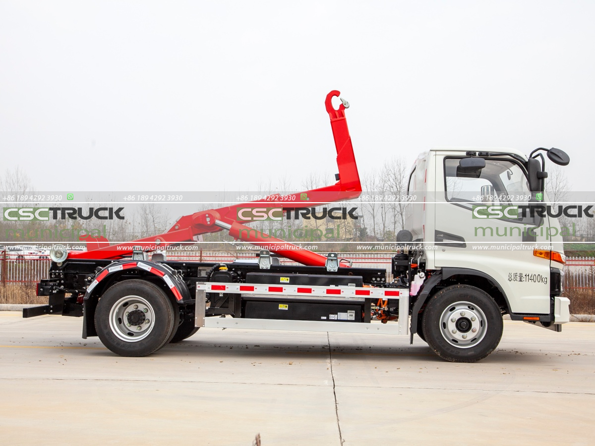 江淮00007 JAC 8 Tons Electric Hook Lift Garbage Truck